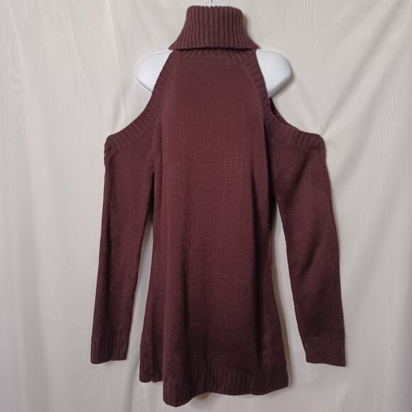 TOBI Give Love Cold Shoulder Sweater Mini Dress. Size L - Picture 4 of 11